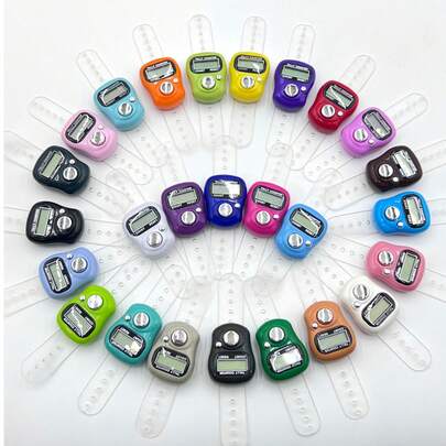 Wearable Electronic Counter, Convenient To Wear On Finger, Suitable For Knitting, Tasbih (Prayer Beads), Sports, Games And Other Counting Purposes