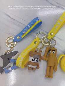 1 Peça Chaveiro de Animais Brainrot, Chaveiro de Figura de Ação Tung Sahur com Alça de Pulso, Chaveiro da Coleção Tralalero Tralala, Decoração Pendurada Fofa, Chaveiro de Figurinha de Desenho Animado Engraçado, Acessório Pequeno e Criativo para Bolsa, Acessório de Carro para Melhores Amigos e Casais, Acessório de Halloween, Ideias de Presente para o Dia dos Professores e Natal