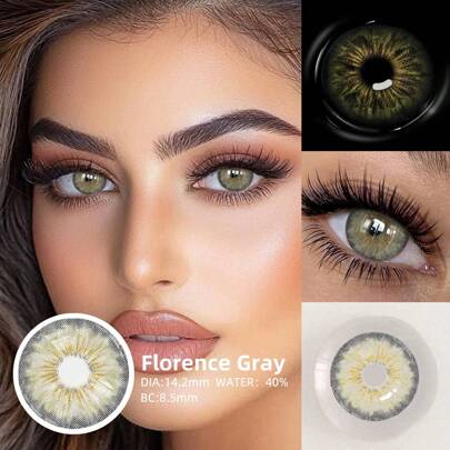 1 Pair Disposable Small Diameter Lens, Contact Lenses For Daily Makeup, Events, Annual Use, Beauty Makeup Lenses Halloween Costume Cosplay