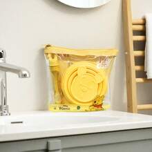 MINISO Series Foldable Cup Set () |The Foldable Cup Is Made Of Silicone, Foldable And Compressible, Not Taking Up Luggage Space. (1 PC) - Yellow - View 6