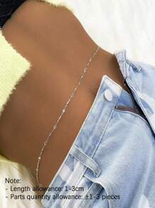 1pc Fashionable Versatile Bohemian Style Vintage Turquoise Pendant Waist Chain, Party & Daily Wear, Gift For Holidays - Yellow Gold - View 10