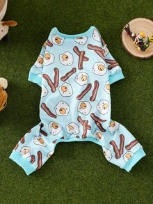 可爱的宠物睡衣适合中小型犬和猫 - 柔软、透气、耐用的睡衣，带有有趣的卡通设计 - 四季舒适、四季宠物服装 | 套头宠物连体衣 | 耐用的宠物服装、狗睡衣、圣诞节、圣诞装饰品