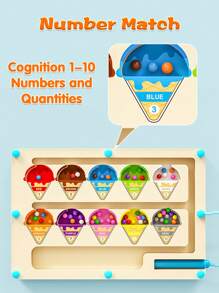 Magnetic Color And Number Maze, Wooden Color Classification Maze, Wooden Color Matching Learning Counting Puzzle Board, Montessori Counting Matching Games Color Sorting Board, Montessori Fine Motor Skills Toys For Kids Ages 3+Halloween, Magnetic Toys, Magnetic Game, Kids, Magnetic Stones Game, Montessori Learning, Number Blocks, Magnetic Toys Magnetic, Toddler,Montessori Toys,Toys,Kids Toys