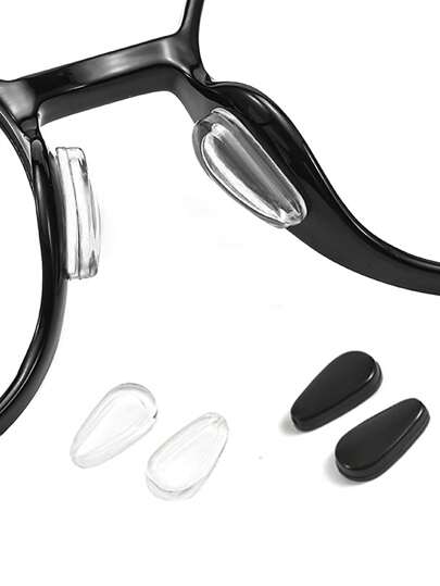 10/20 pezzi Cuscinetti nasali in silicone per occhiali - Cuscinetti per lenti in silicone antiscivolo, occhiali antiscivolo, cuscinetti nasali per occhiali di moda