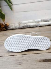 1 Pair Women's Casual Lace-Up Bohemian Style Comfortable Flat Sneakers, Versatile And Elegant