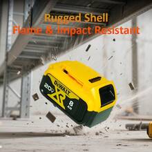 DW 8.0Ah 20V Batteries For Dewalt Cordless Tools - Compatible With DCB200, DCB205, DCB206 & More 1Pack,2Pack,4Pack - Gói 2 - Xem 3