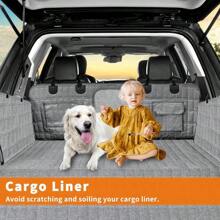 Dog Seat Cover,Waterproof Pet Seat Cover With Mesh Visual Window &Amp; Seat Belt Opening &Amp; Storage Pockets,Wear-Proof Dog Back Seat Hammock For Cars, Trucks And SUV - 147 X 137 Cm…