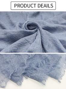 1pc Women Thin Solid Color Velvet Scarf, Breathable & Warm Head Wrap, Shawl, Spring/Summer For Dress