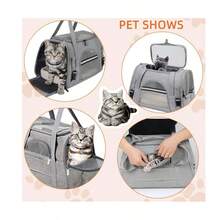 Haustiertasche, tragbare Katzentasche, Reisetasche, tragbare Haustiertasche, atmungsaktive Katze, Outdoor, Reisen, Auto, kleine Hundetasche, geeignet für kleine und mittelgroße Hunde und Katzen