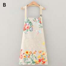 1pc New Butterfly & Flower Pattern Waterproof & Oil-Resistant Apron, Fashion Minimalist Design For Cooking, Kitchen, Coffee Shop, Unisex - Multicolor - View 14
