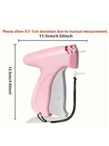 1+1000pcs Clothing Repair Sewing Gun Kit, Clothing Mini Sewing Gun, Quick Sewing Gun, Clothing Micro Sewing Gun, Quick Repair Clothing Blanket Nail Sewing Gun, Clothing Edging Machine - Sewing Gun + 1000 Glue Needles + 6 Needles - View 2