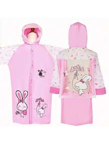 1 Capa de Chuva Infantil, Mochila Escolar com Dinossauro, Capas de Chuva para Meninos e Meninas, Especialmente Projetada para Jardim de Infância e Escola - Capa de Chuva Cartoon Fofa e à Prova d'Água, Espessada, Adequada para Crianças de 3 a 10 Anos Irem para a Escola, Caminhada, Acampamento e Uso ao Ar Livre