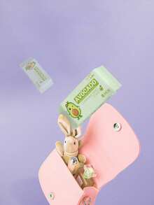 128片/64片/32片/16片/8片一次性便携式牛油果湿巾，日常清洁湿巾，大尺寸方便携带（8片/包） - 彩色 - 查看 6