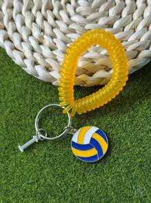 个性化排球钥匙扣礼品，送给段街运动员的礼物，感恩节和圣诞节礼物 - 黃色 - 查看 54