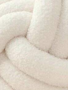 Handmade Knot Ball Throw Pillow,Teddy Velvet, Art Decoration Cushion Home Decoration Pillow.Heteromorphic Shape Knot Ball Pillow, Gifts And Gifts. - 23*23cm - View 6