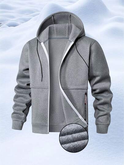 Chaqueta con capucha y cremallera, de corte holgado, para hombre, nueva para primavera/otoño