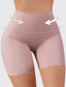 Culottes taille haute sans couture avec contrôle du ventre pour femmes, sous-vêtements amincissants, shorts anti-frottements