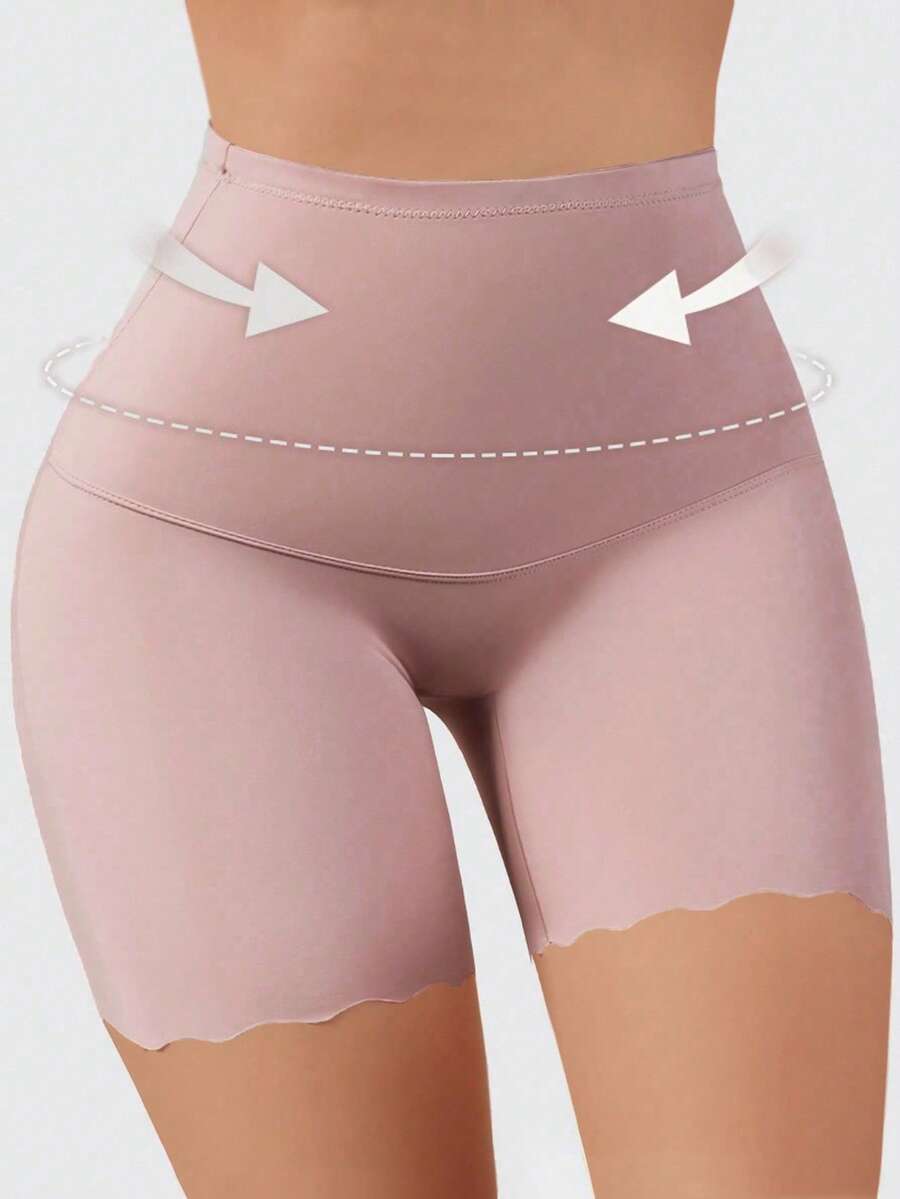 Culottes taille haute sans couture avec contrôle du ventre pour femmes, sous-vêtements amincissants, shorts anti-frottements