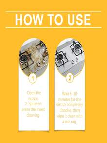 1pc Multipurpose Kitchen Cleaner, Effectively Removes Heavy Grease And Oil Stains On Kitchen Tiles, Stove Hoods, And Cookware - Pink - View 10