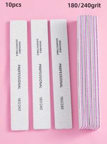 3/5/10/25pcs Nail Files, 100/180 Grit Sandpaper Nail Files, 10pcs Professional Washable Double-Sided Coarse Foot File, Heavy Duty, For Acrylic Nail Removal, Pedicure Manicure Tools - Multicolor - View 29