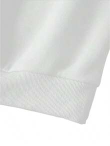 ROUND NECK SWEATSHIRT + SPORTY SWEATSHIRT SET - White - View 3