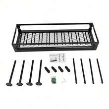 GDAE10 Portabottiglie da soffitto, portabottiglie da vino, mensola decorativa in ferro retrò sospesa, mensola sospesa regolabile in altezza fino a 50 kg per bar, caffetteria, cucina, nero (100 * 35 * 35-55 cm)