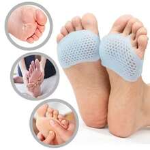 男女硅胶跖骨垫脚垫透气前脚掌垫防滑舒适足部护理鞋垫 - 彩色 - 查看 1