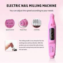 35-Piece Manicure Set With UV LED Light, Including Acrylic Powder And Acrylic Liquid, Nail Drill, Nail Stickers And Glue, Home DIY Manicure Set For Beginners, Christmas Gift - 彩色 - 查看 4