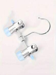 10 Stücke/Set Baby Kleiderbügel - 360° drehbare Silikonclips Kinderhosen/Hosen Bügel, platzsparender Kleiderorganizer für Babys, hochwertige Edelstahl, geeignet für Neugeborene und Kinder, Farbe zufällig - Verschiedenfarbig - Übersicht 13