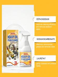 1pc Multipurpose Kitchen Cleaner, Effectively Removes Heavy Grease And Oil Stains On Kitchen Tiles, Stove Hoods, And Cookware - Pink - View 11