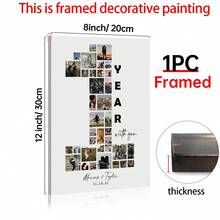 1 Tranh trang trí nhà cửa theo yêu cầu, Poster cá nhân hóa, Tranh treo tường phòng ngủ, Tranh canvas, Có thể chỉnh sửa 36 ảnh, Tranh ghép ảnh kỷ niệm 1 năm ngày cưới, Quà tặng kỷ niệm, Dành cho bạn trai, Thích hợp cho phòng tắm, nhà bếp, phòng khách, phòng ngủ, Có thể chọn khung. - Nhiều màu - Xem 13