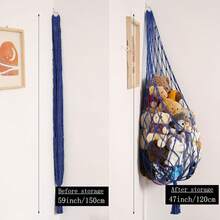 Hanging Doll Storage Hammock, Bohemian Doll Stacking Net, Storage Net, Easy-Install Storage Mesh Bag, Handwoven Plush Doll Mesh Bag, Nursery Decor Storage Net - Multicolor - View 6