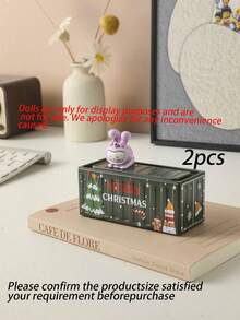 1pc Mini Metal Container Storage Box, Vintage Industrial Style Iron Tin Model Desktop Decor, Prop For Photoshoot, Desktop Office Supply Storage, Small Item Organizer, Great For Mother's Day, Father's Day, Thanksgiving, Christmas, New Year Gift - Multicolor - View 25