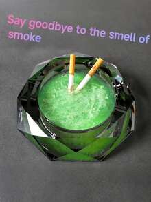 100pcs/50pcs/10pcs Disposable Ashtray, Water-Soluble Membrane To Prevent Odor, Suitable For Home, Office, Bedroom, Living Room, Bar And Internet Cafe, Quickly Removes Smoke And Absorbs Smoke And Ash