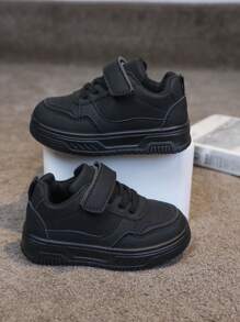 Barnskor, Flickor Höstskor 2024 Nya, Pojkskor, Pojk Vårskor, Vårversion, Småbarns Canvasskor - Svart - Visa 3