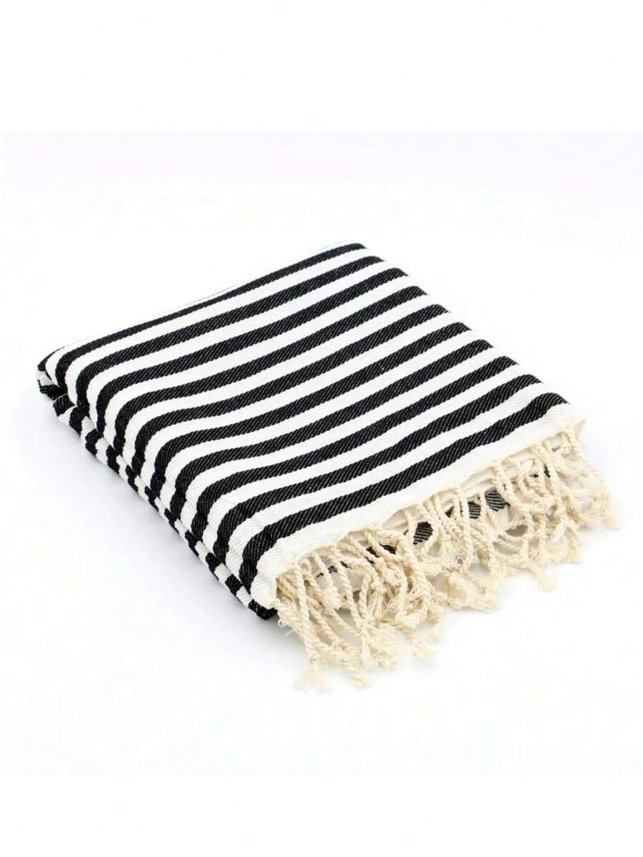 90x190 Cm 100% Bamboo Soft And Quick-Dry Beach Towel | MADE IN TURKEY - White - View 1