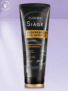 Eudora Shampoo Siàge Expert Regeneração Pós Química 250ml - Preto - Visão 1