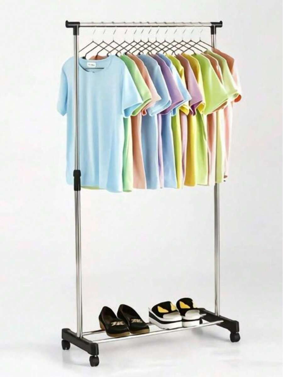 Adjustable Clothes Rack With Shoe Rack 130x60x35 / 122x37x138 - modelo fixo - 查看 1
