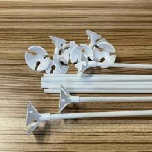 10/20/30/40/50/100个装塑料气球夹和杆，简约透明气球支架，派对必备