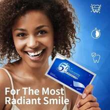 7-14片/包牙齿美白贴，5D牙齿美白贴 - 藍色 - 查看 2