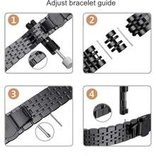 Pulseira de Aço Inoxidável Compatível com Huawei Watch Fit 4/4pro, Pulseira de Relógio Inteligente, Pulseira Compatível com Huawei Fit 3/4/4Pro, Pulseira de Metal