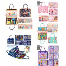 Busy Board , Sensory Activity Board For Fine Motor Skills, Sensory Board Toys, Educational Preschool Toys For Girls Boys Gift, Preschool Learning Activities Book Airplane Travel Essential Toys