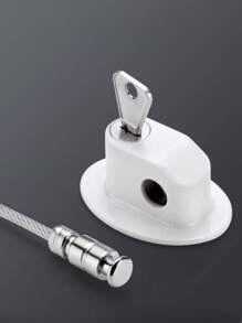 1 件白色/黑色多功能儿童锁，双锁免钻橱柜门锁，带限制器的窗户锁，家庭安全锁