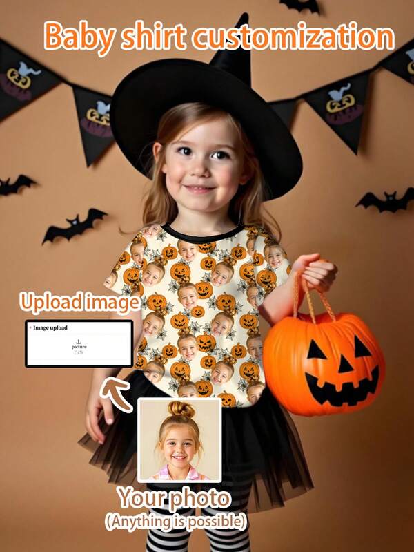 تي شيرت مخصص للفتاة الصغيرة، شخصية كرتونية مخصصة، ذكر/أنثى، أطفال، حيوانات أليفة، كرتون، هالوين، عطلة، رسومات ممتعة، هدية عيد