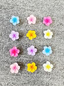 7pcs/10pcs/11pcs/12pcs Faux Animal & Plant Decorative Hole Shoes