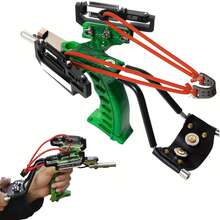 Super Powerful Stainless Steel Slingshot With Infrared Light And High-Quality Rubber Band, Infrared Light+Arrow Table Hunting, Archery And Fishing Special High-Speed Slingshot Cover - màu xanh lá - Xem 1