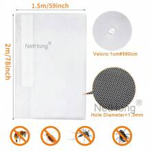 NetHong Large Household Window Screen Mesh Fly Insect Mosquito Moth Insect Screen Netting UK - White - View 9