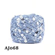 1pc 50g Sequin Thread, Wiring Bead, Fancy Yarn, DIY Bead Yarn, Handmade Size, Color Patch, Size Sequin - Multicolor - View 14