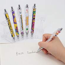 6/12 感谢老师主题圆珠笔，包含趣味教师元素和鼓励语录，教师套装礼物，学校教师同事办公用品|返校季礼物 - 套裝 - 查看 8