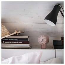 IKEA Silent Alarm Clock Nordic Minimalist Style + Soft Light Night Vision No Ticking Bedside Clock Bedroom Sleep Aid Clock Study Desk Minimalist Style Light Pink - Baby Pink - View 4